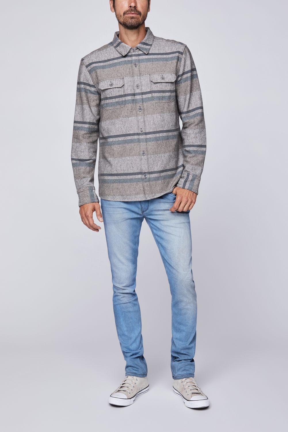 WILLIAMS SHIRT  BLUE HICKORY