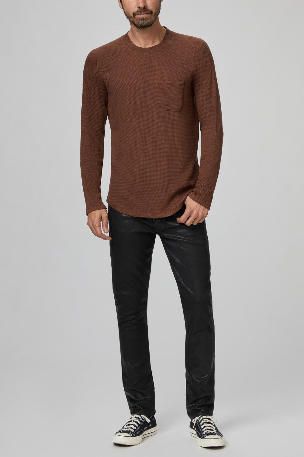 ABE BASEBALL TEE  BURNT HAZELNUT
