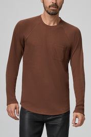 ABE BASEBALL TEE  BURNT HAZELNUT