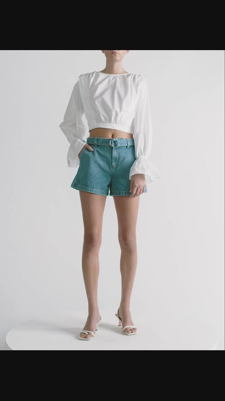LE TROUSER BELTED SHORT