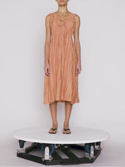 CINCHED CRINKLE DRESS