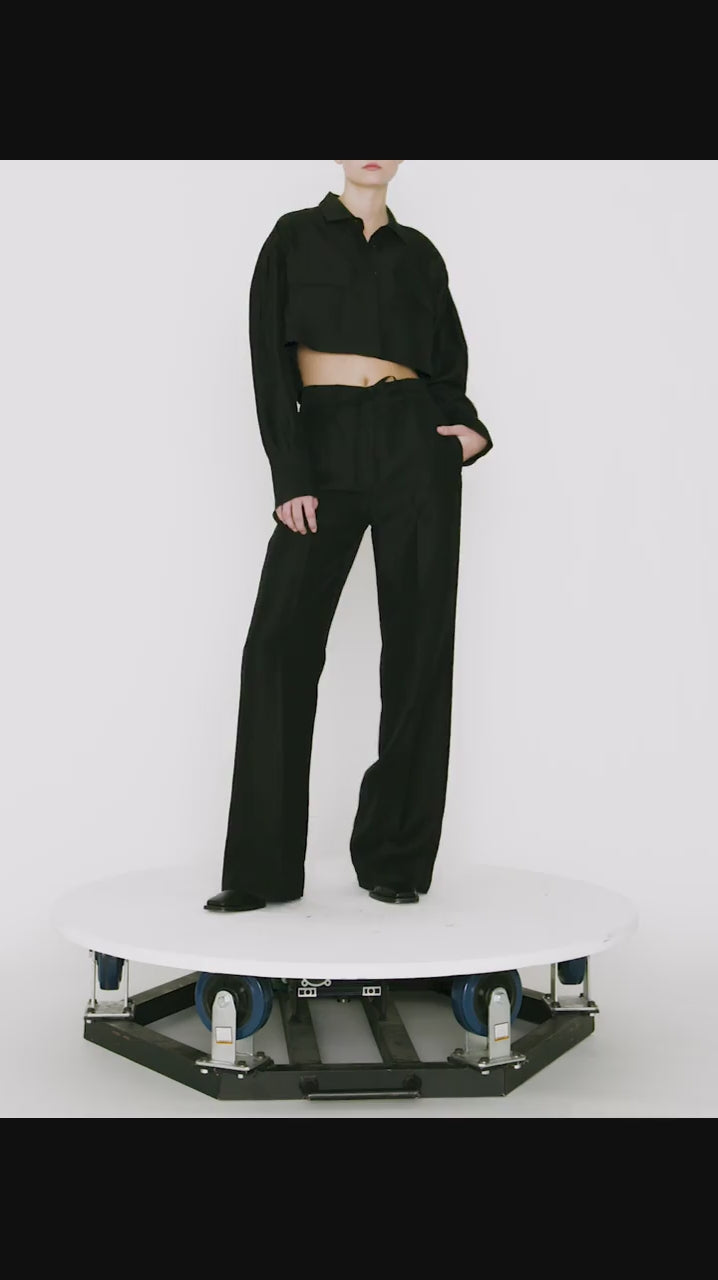 CROPPED SAFARI SHIRT