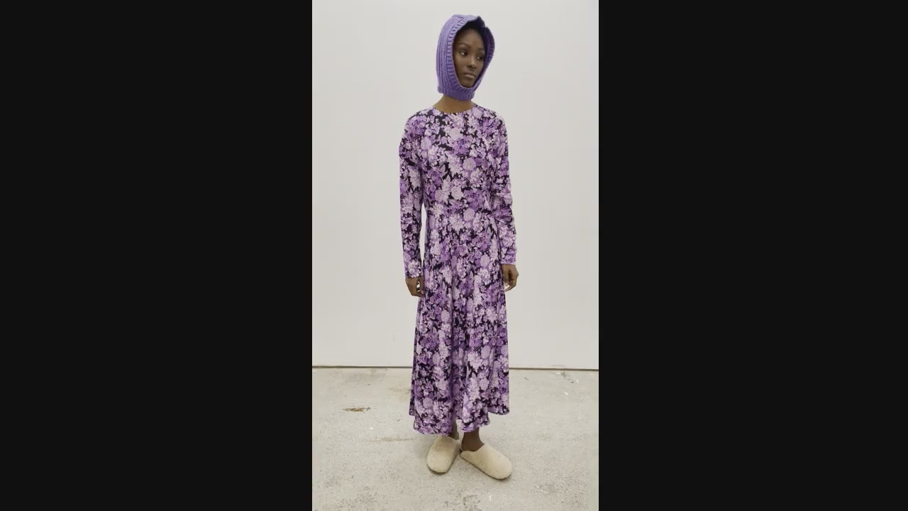 CHERIE GATHERED SHOULDER DRESS