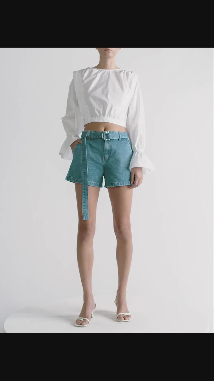 LE TROUSER BELTED SHORT