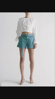 LE TROUSER BELTED SHORT
