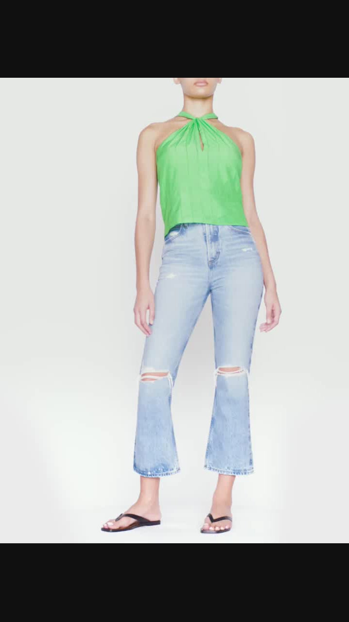 TWIST NECK HALTER
