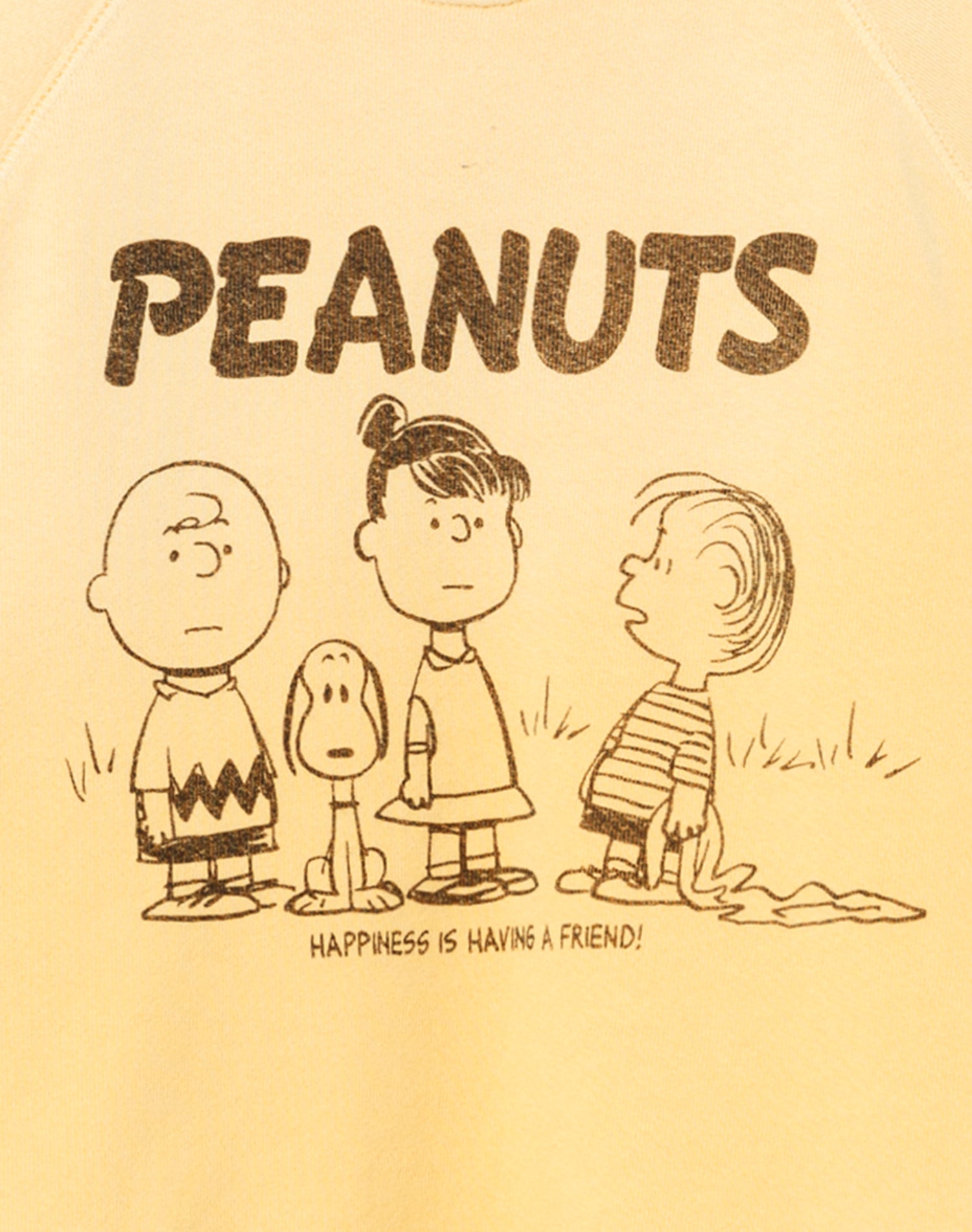 CLASSIC RAGLAN CREWNECK PEANUTS HAPPINESS