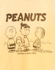 CLASSIC RAGLAN CREWNECK PEANUTS HAPPINESS