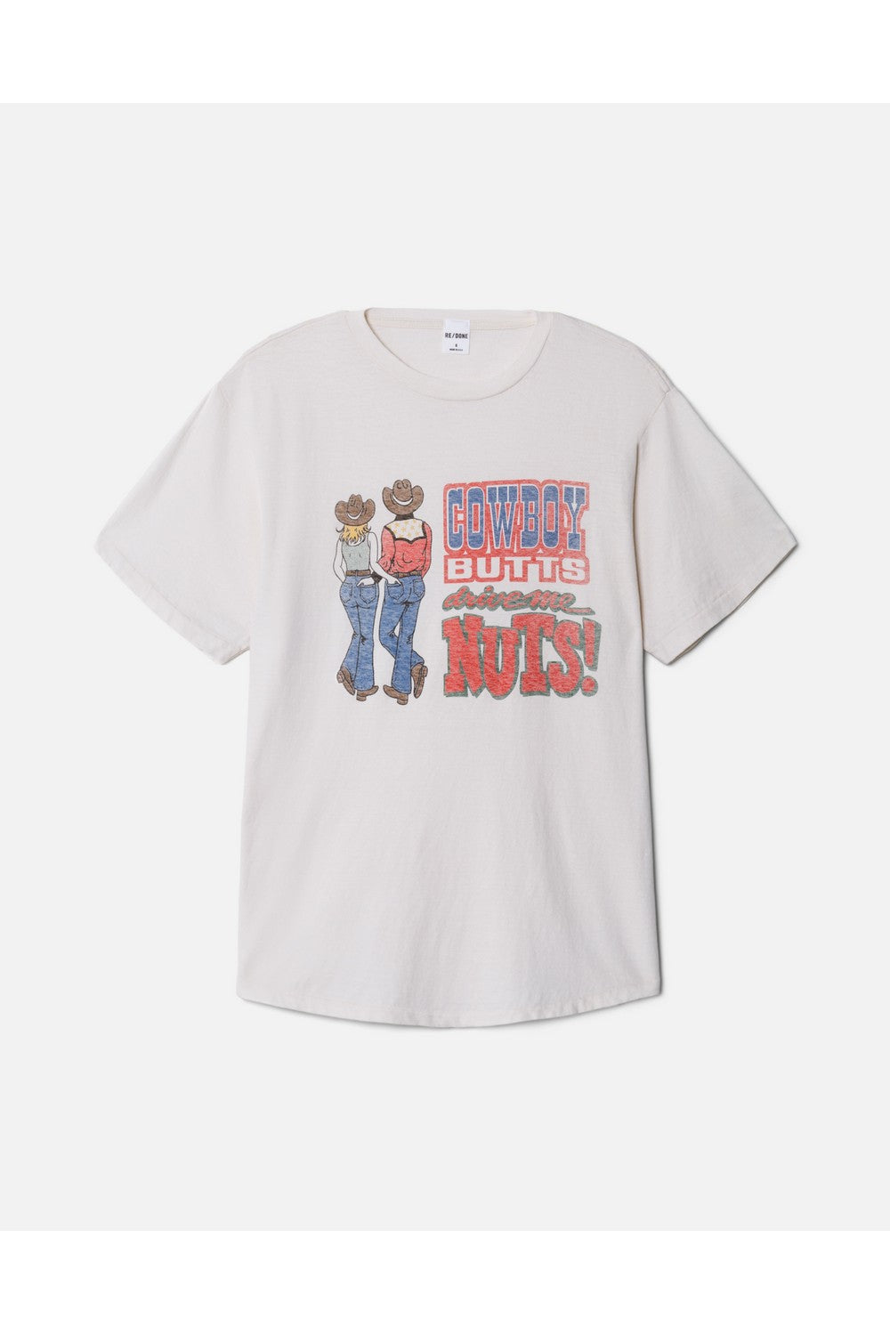 BOYFRIEND TEE COWBOY BUTTS