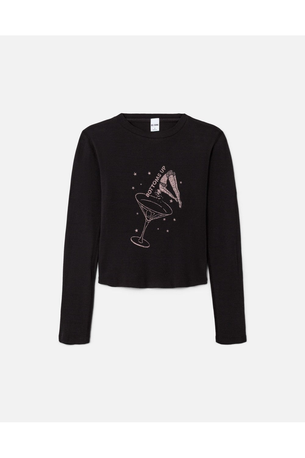 90S LONG SLEEVE BABY TEE BOTTOMS UP
