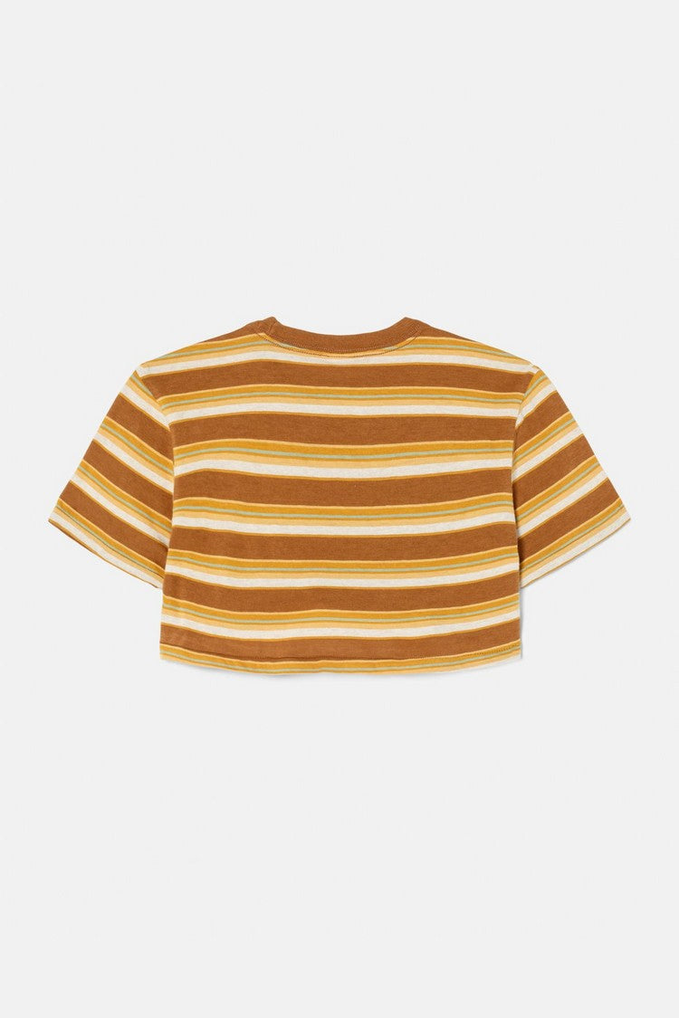CROPPED STRIPE LOOSE TEE