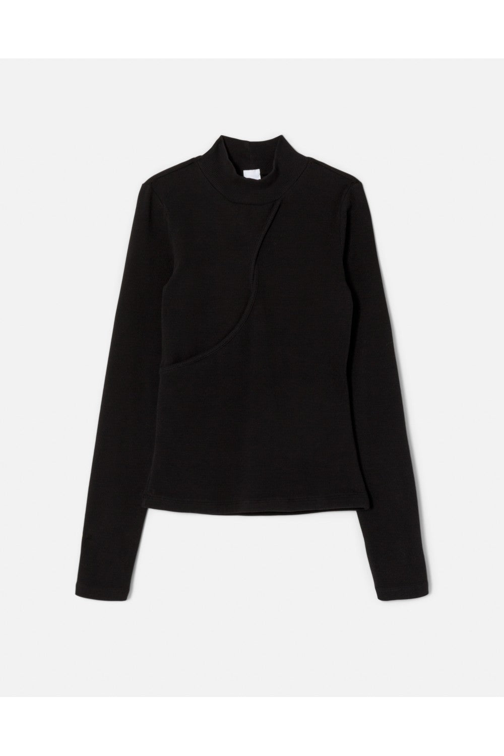 KEYHOLE MOCK NECK TOP