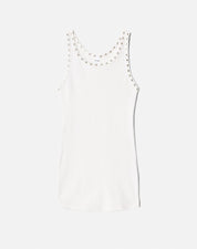 EYELET TANK DRESS
