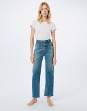 LEVIS HIGH RISE WIDE LEG CROP