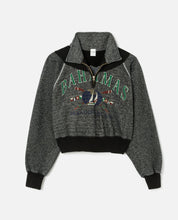 UPCYCLED CROP HALF ZIP