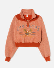 UPCYCLED CROP HALF ZIP