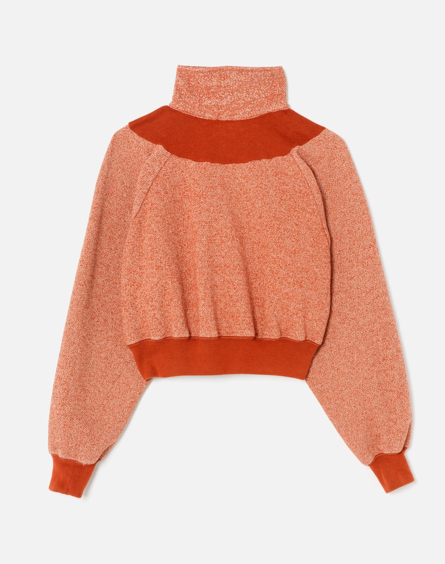 UPCYCLED CROP HALF ZIP