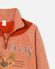 UPCYCLED CROP HALF ZIP