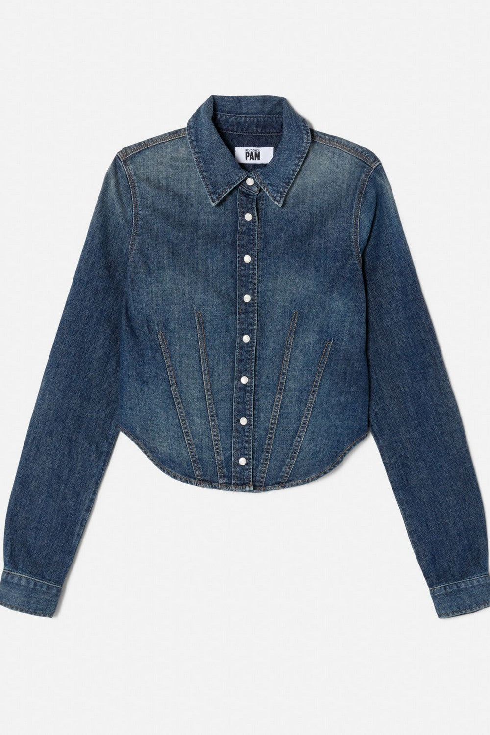 FITTED DENIM SHIRT