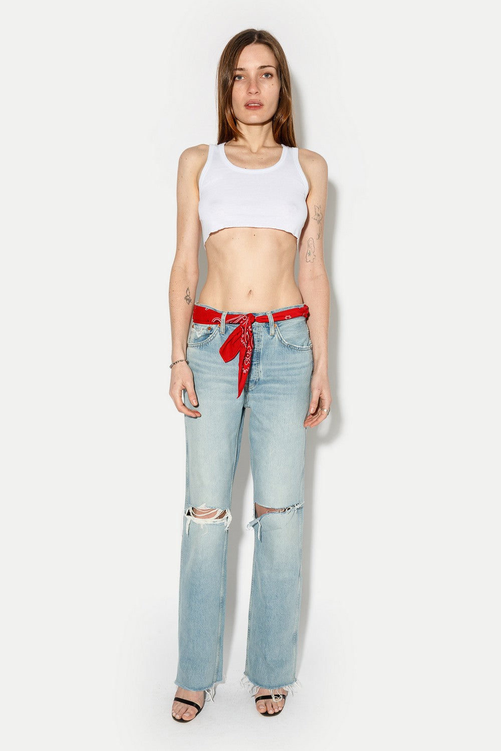 90S HIGH RISE LOOSE WITH BANDANA