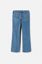 BUTTON FRONT CROP BOOT