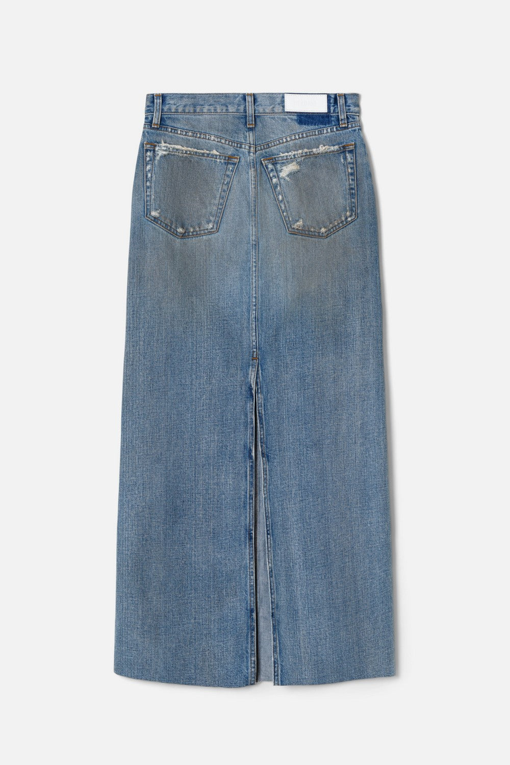 SPLIT BACK DENIM MAXI