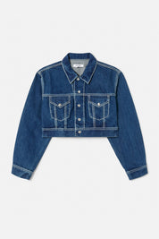 CROPPED DENIM TRUCKER