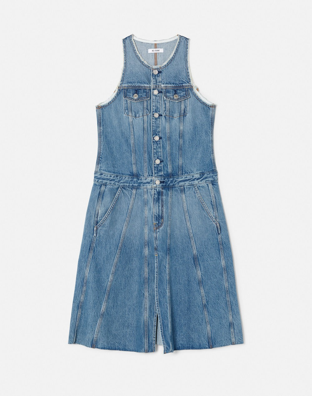 DENIM TRUCKER DRESS