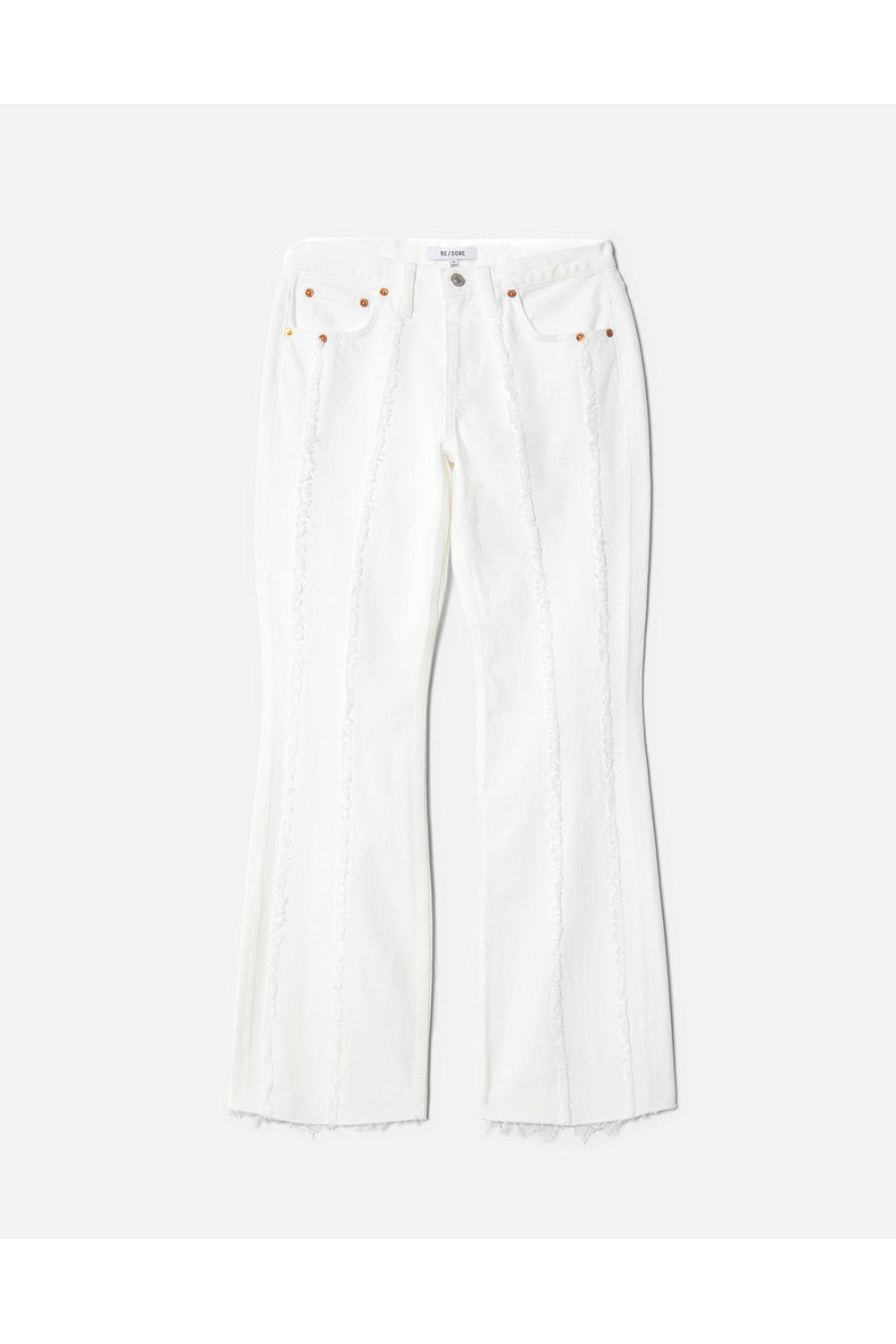 STRIPPED MID RISE KICK FLARE