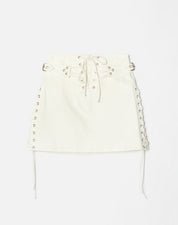 70S LACE UP SKIRT
