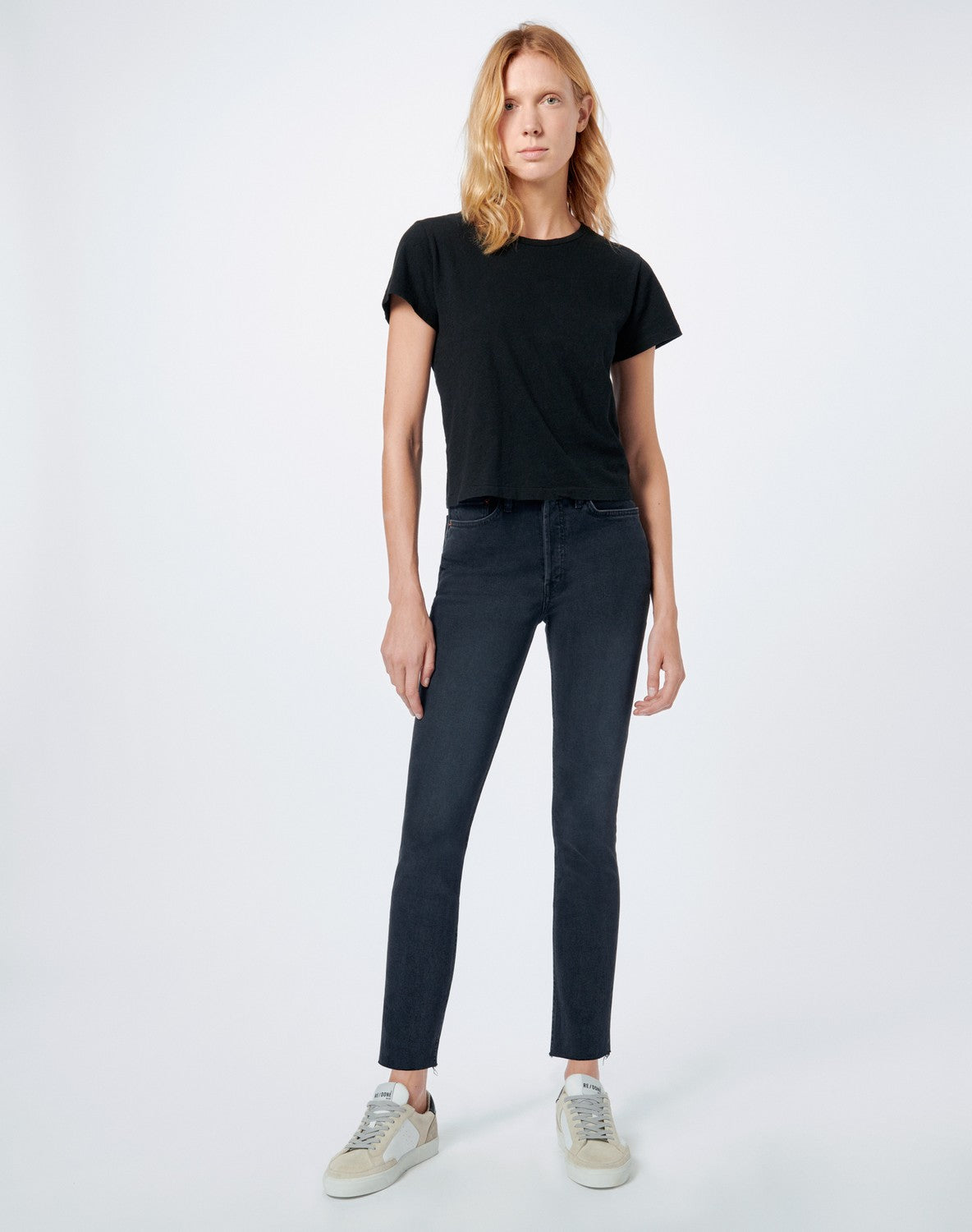 90S HIGH RISE ANKLE CROP