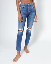 90S HIGH RISE ANKLE CROP