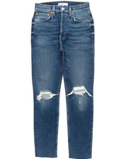 90S HIGH RISE ANKLE CROP