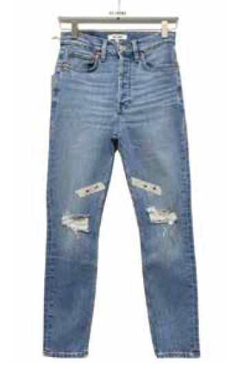 90S HIGH RISE ANKLE CROP