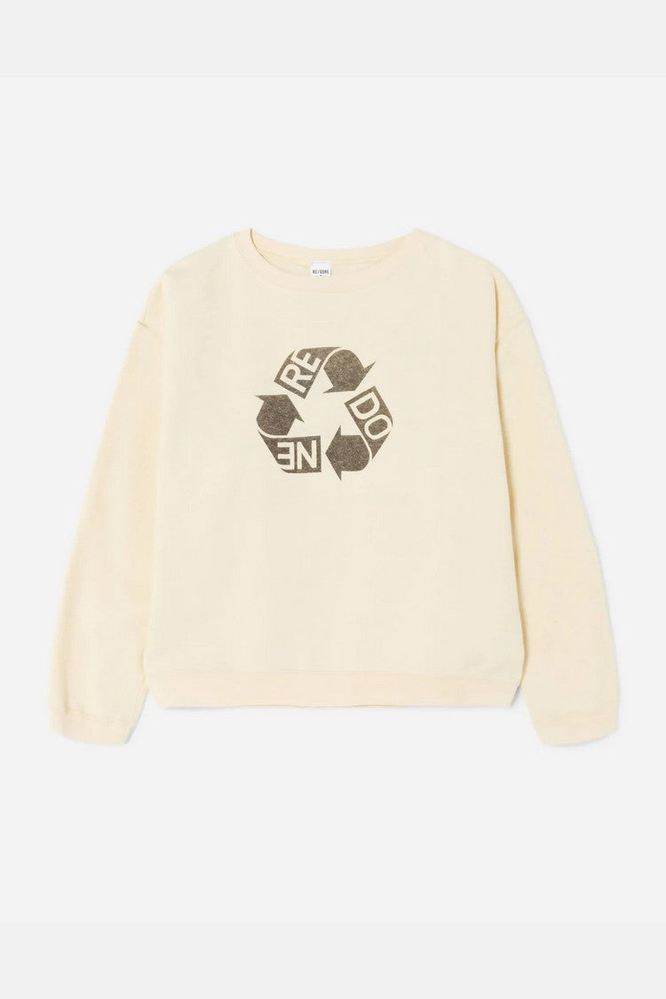 UPCYCLED SWEATSHIRT REDONE RECYCLE