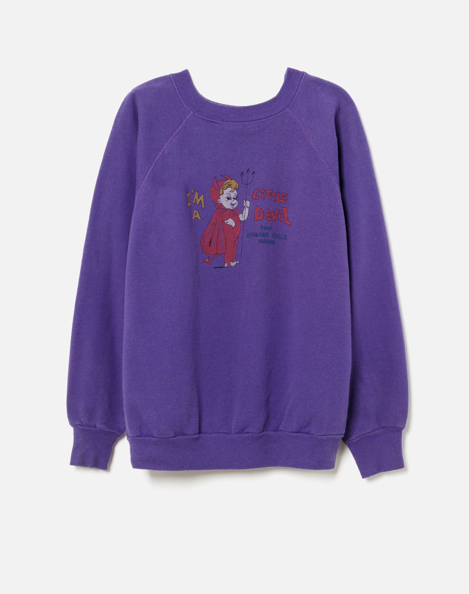 UPCYCLED SWEATSHIRT IM A LITTLE DEVIL