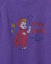 UPCYCLED SWEATSHIRT IM A LITTLE DEVIL