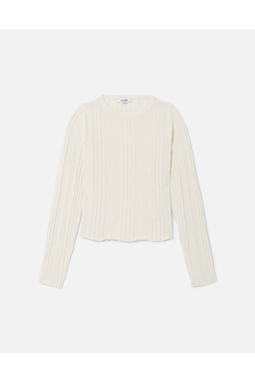 VARIGATED RIB SWEATER