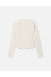 VARIGATED RIB SWEATER