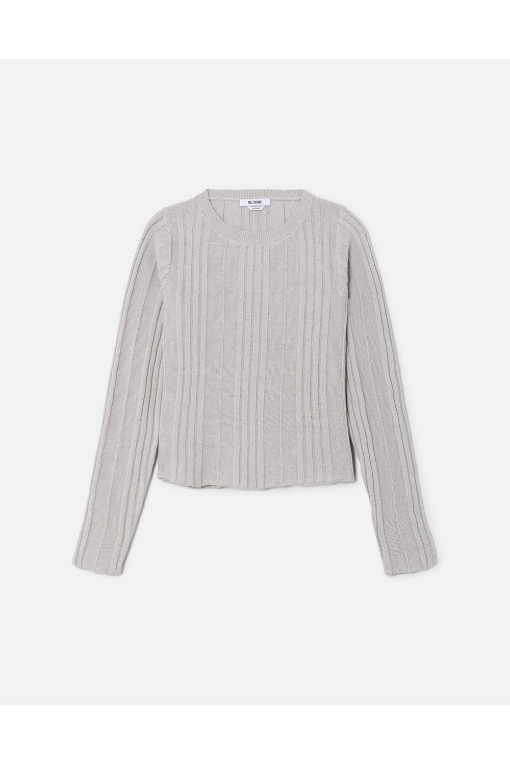 VARIGATED RIB SWEATER