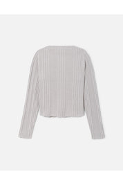 VARIGATED RIB SWEATER