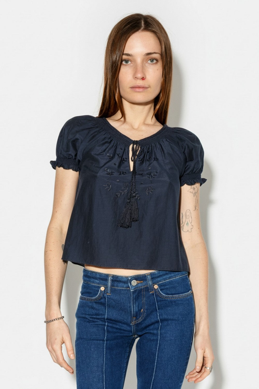 KATIE EMBROIDERED TOP