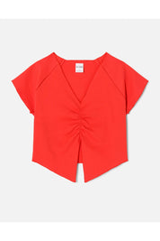 RUCHED RAGLAN TOP