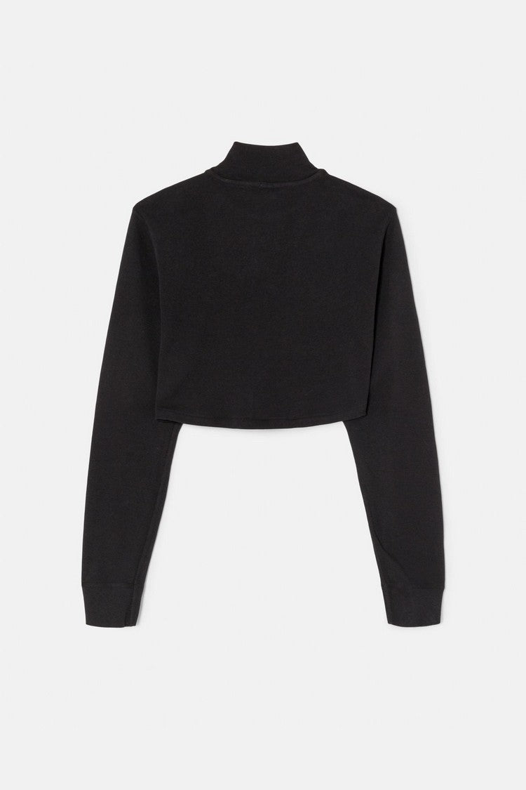 CROPPED MOCK NECK LONG SLEEVE