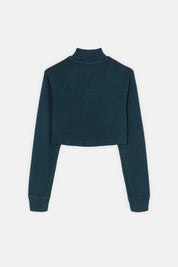 CROPPED MOCK NECK LONG SLEEVE