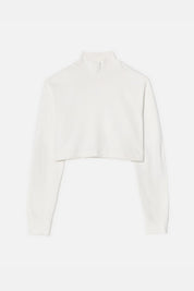 CROPPED MOCK NECK LONG SLEEVE