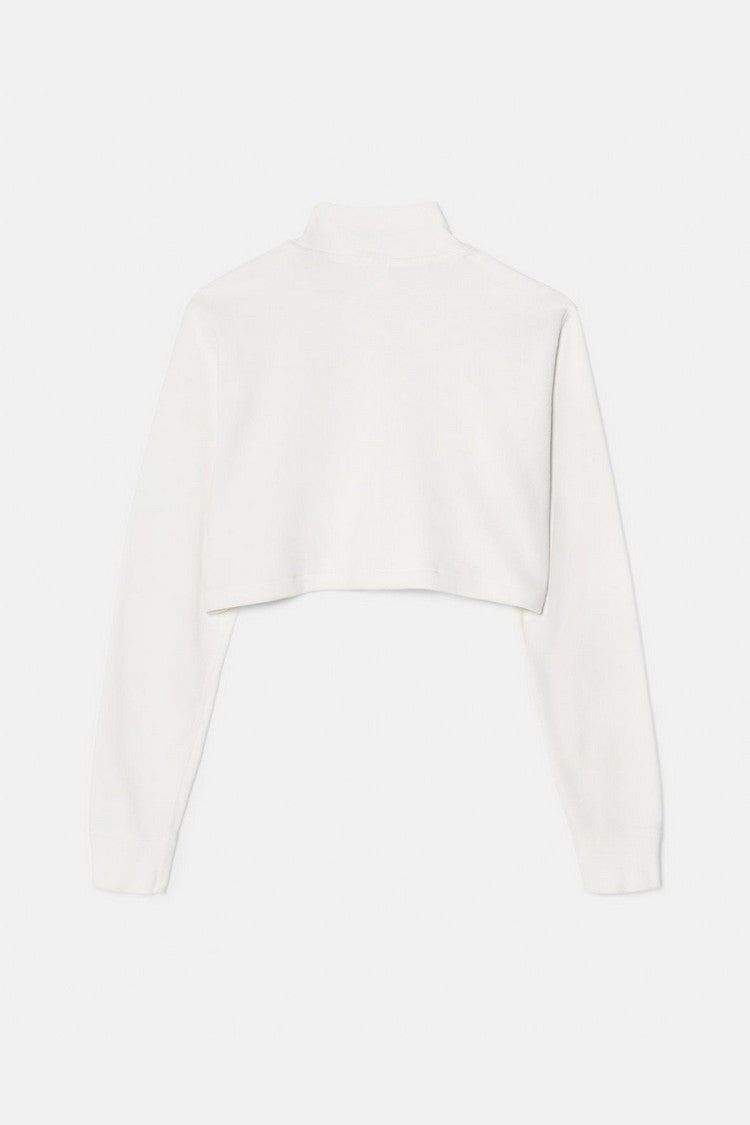 CROPPED MOCK NECK LONG SLEEVE