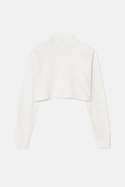CROPPED MOCK NECK LONG SLEEVE
