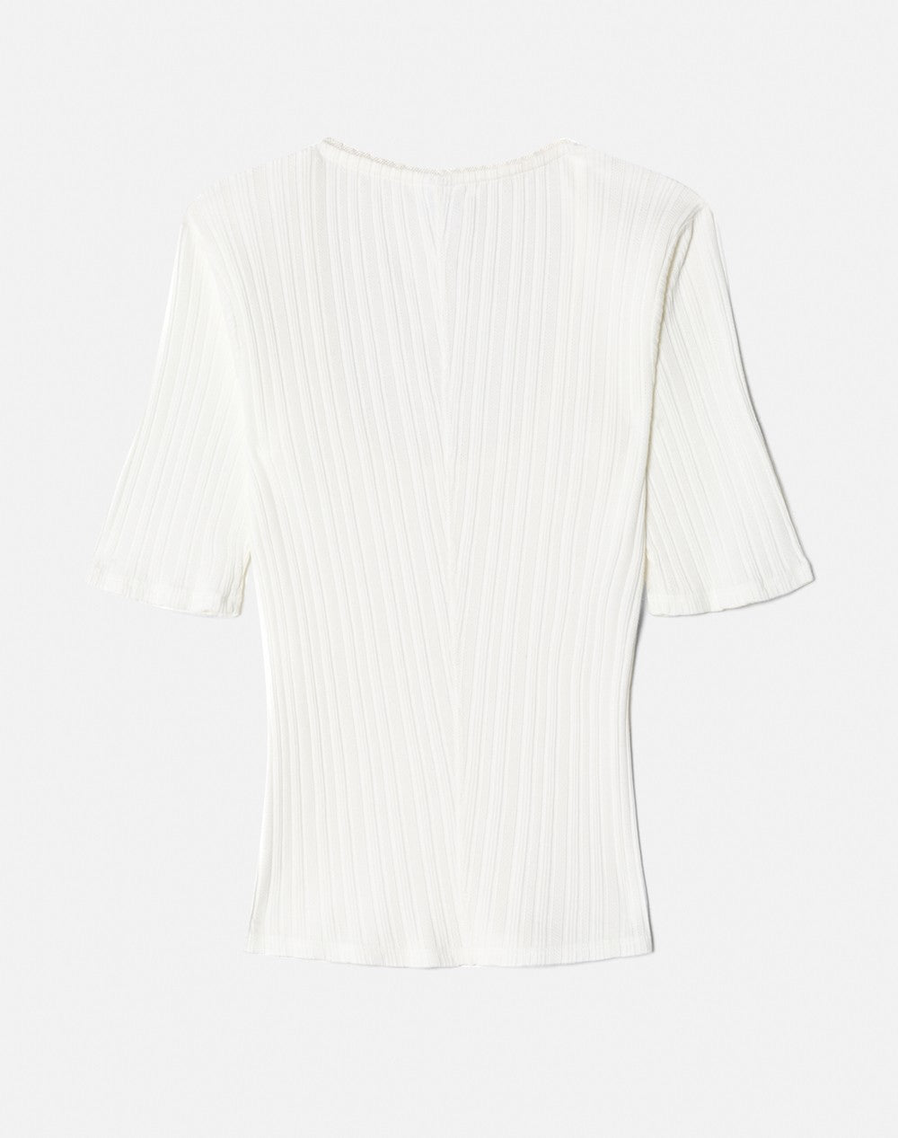 POINTELLE SCOOP NECK TEE