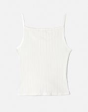 POINTELLE SQUARE NECK TANK